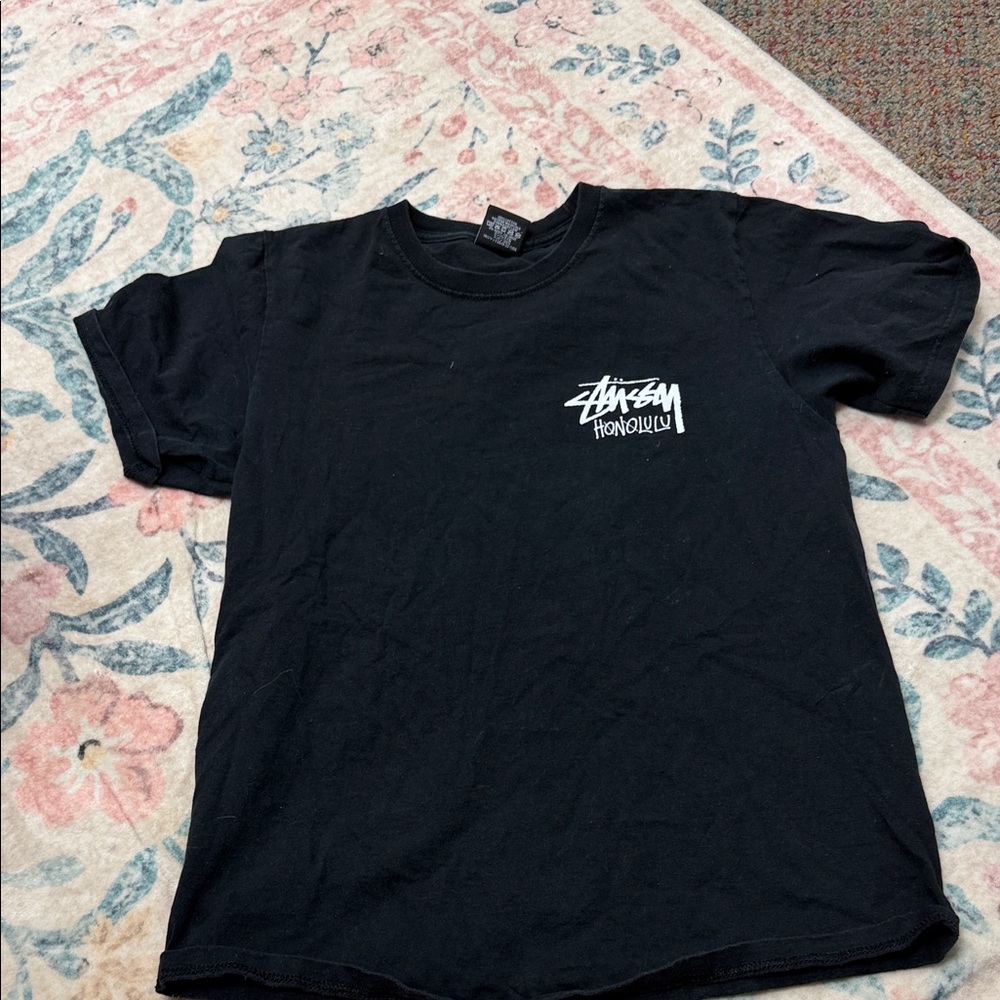 Stussy Honolulu Black Tee